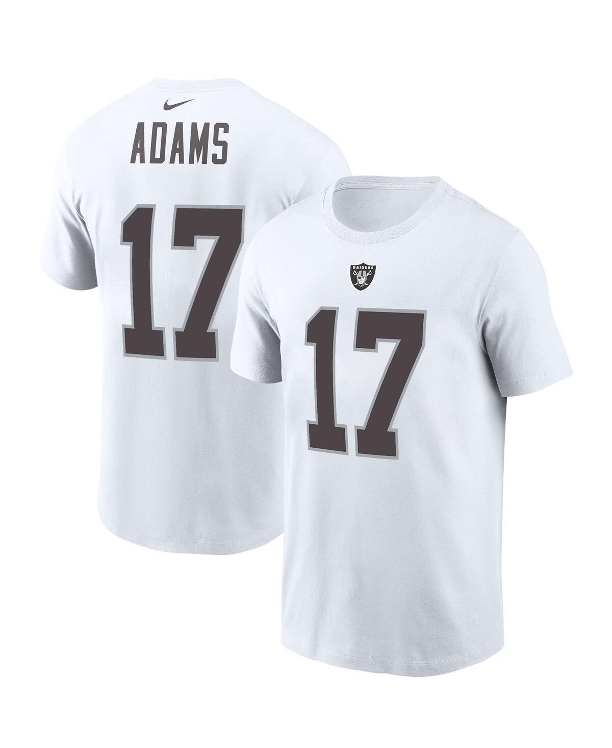 Mens Nike Davante Adams White Las Vegas Raiders Player Name & Number T-shirt Product Image