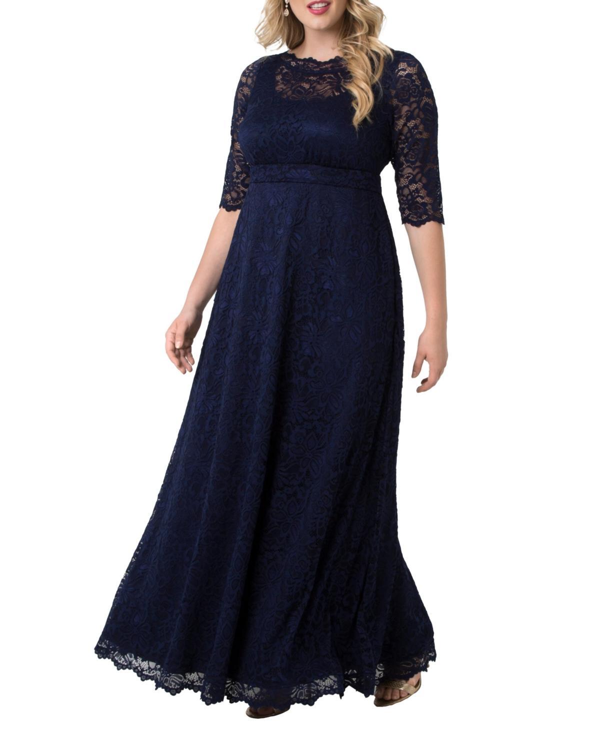 Kiyonna Leona Lace Evening Gown Product Image