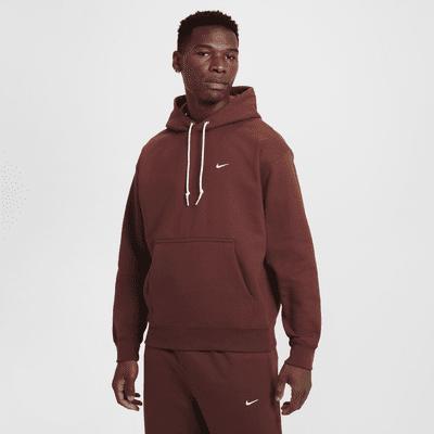 Nike Men's Solo Swoosh Fleece Pullover Hoodie Product Image