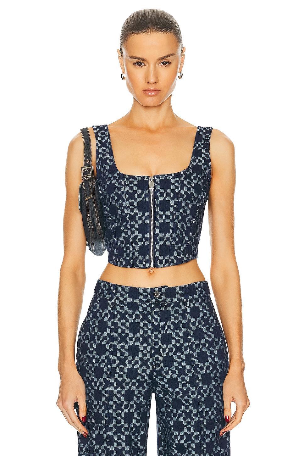 SIMKHAI Krista Bustier Top Size 4. Product Image