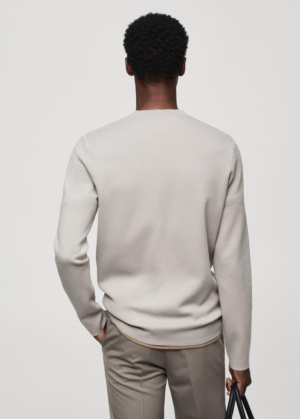 MANGO MAN - Thermoregulating fine-knit sweater ice greyMen Product Image