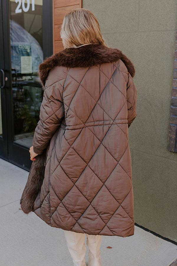 Aspen Mornings Puffer Coat in Chestnut Product Image