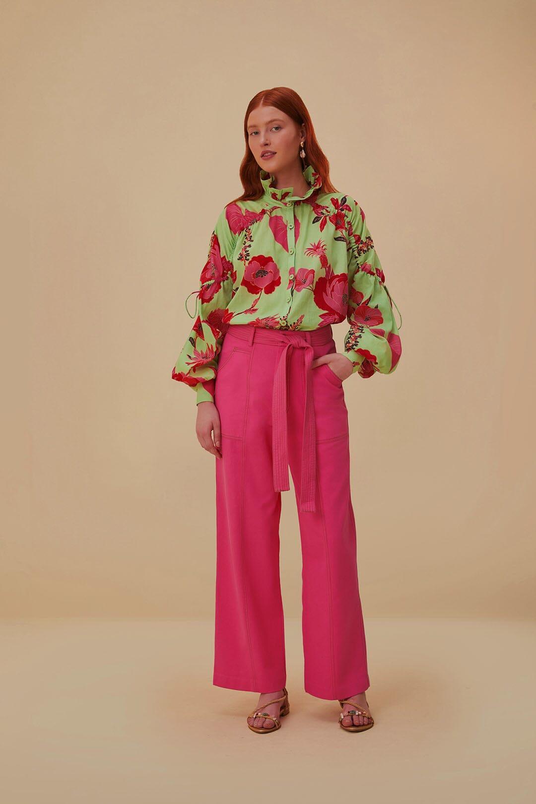 Pink Wide Pants, PINK / 33 product image