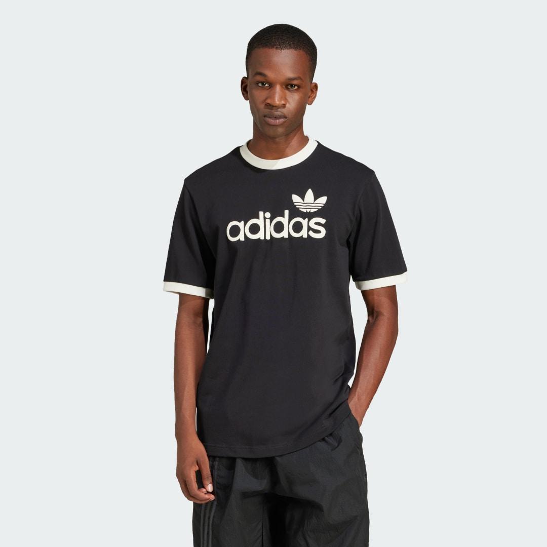 adidas Simple Tee Black S Mens Product Image