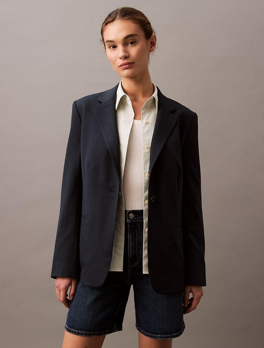 Refined Stretch Pinstripe Blazer Product Image