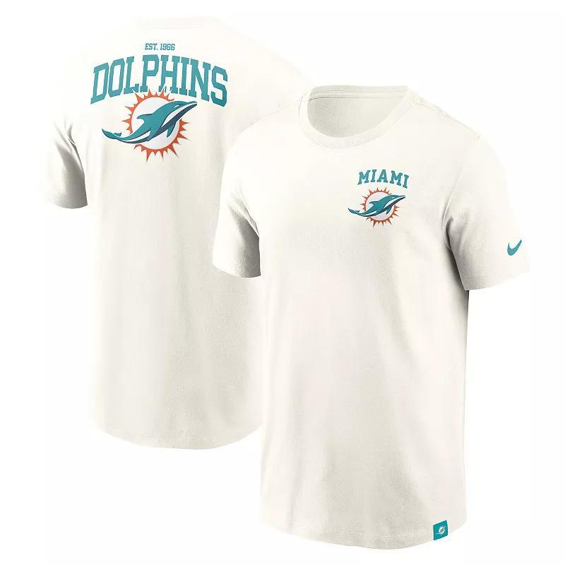 Mens Nike Cream Miami Dolphins Blitz Essential T-Shirt Product Image