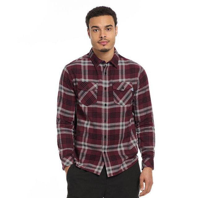 Hurley Mens Plaid Button-Up Flannel Shirt Product Image