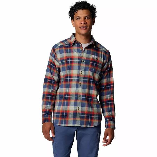 Mens Columbia Cornell Woods Flannel Shirt Blue Team Product Image