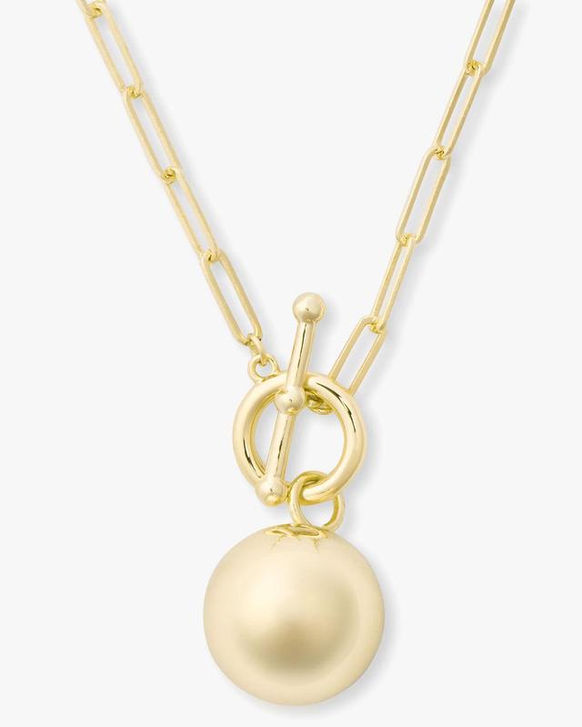 Life's a Ball Pendant Necklace - Gold Product Image