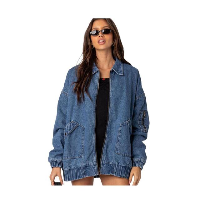 EDIKTED Sophie Oversize Denim Jacket Product Image