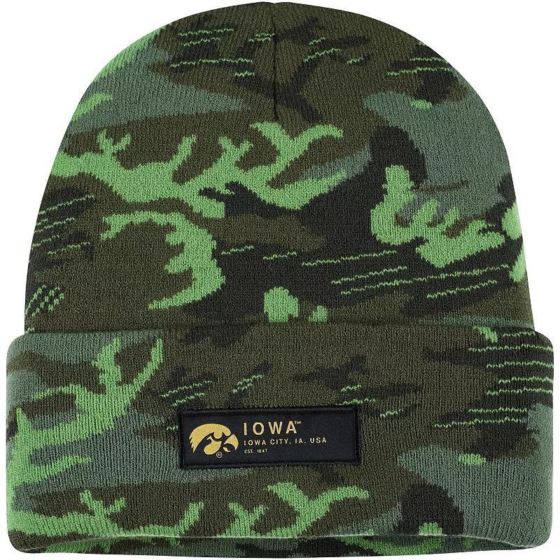 Mens Nike Camo Iowa Hawkeyes Veterans Day Cuffed Knit Hat Product Image