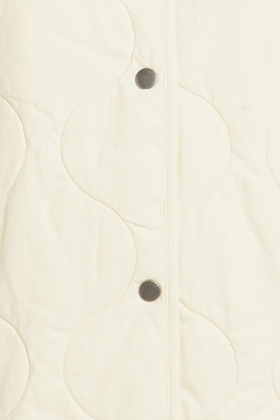 Quilted Twill Jacket In Ivory Product Image