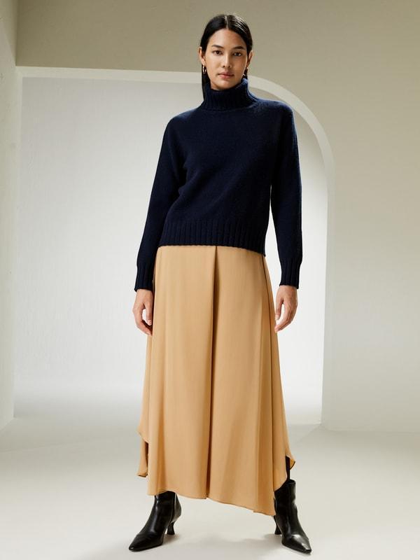 Turtleneck Sweater with Rib Hemline product image