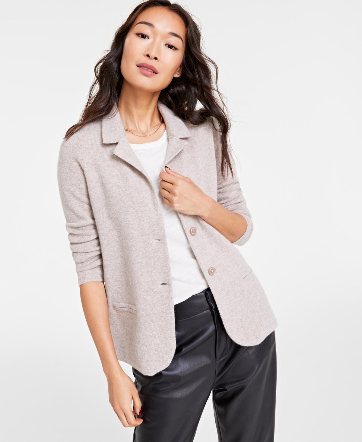 Charter Club Womens 100% Cashmere Blazer, Created for Macys Product Image