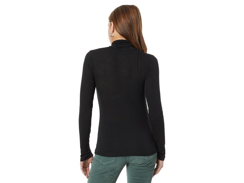 Lucky Brand Mock Neck Layering Top (Jet ) Women's Clothing Product Image