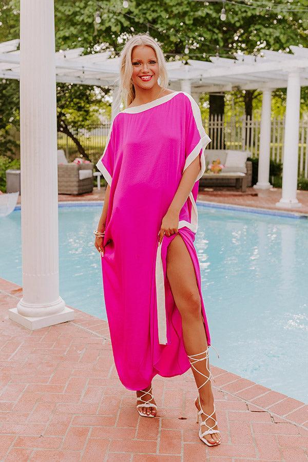 Uptown Happy Hour Caftan Maxi Dress in Orchid Product Image