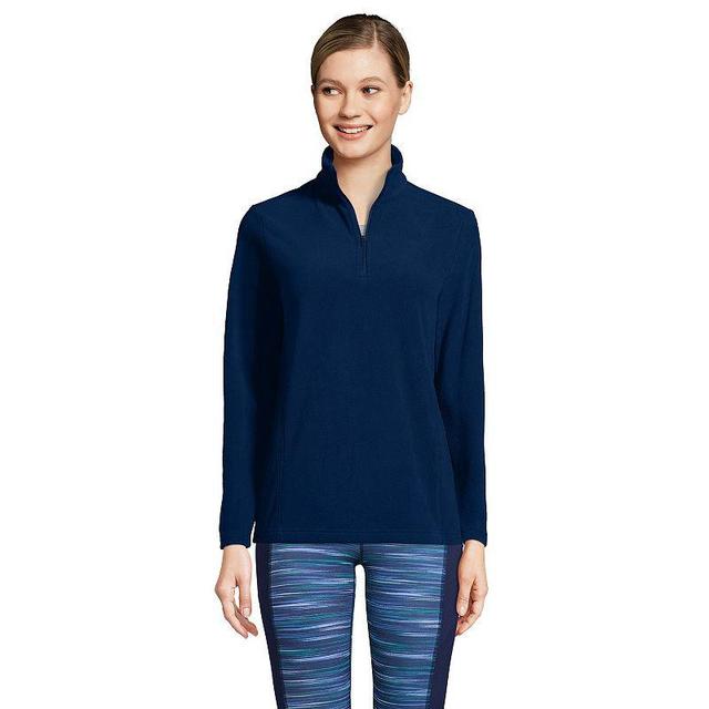 Womens Lands End Quarter-Zip Fleece Pullover Product Image