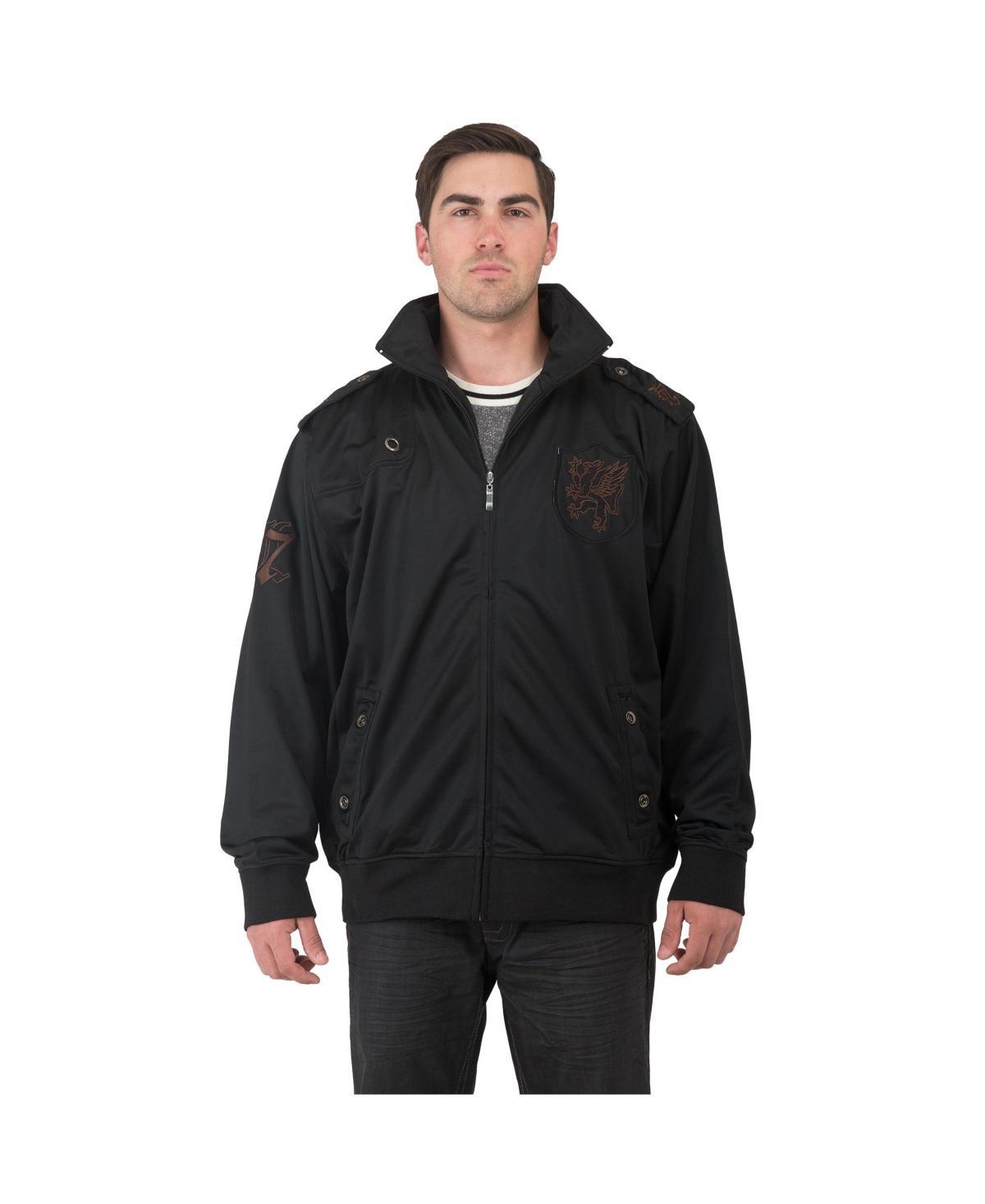 Mens Big & Tall Embroidery Patches Track Jacket Product Image