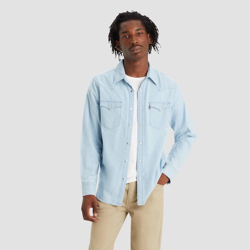 Levis Long Sleeve Plaid Western Shirt Product Image