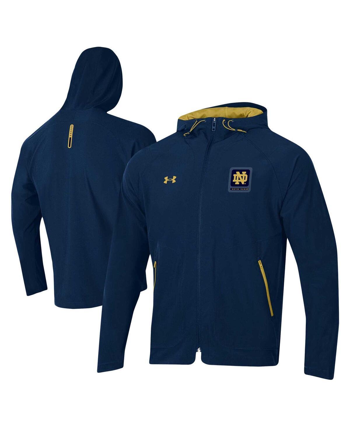 Mens Under Armour Auburn Tigers Unstoppable Raglan Full-Zip Jacket Blue Product Image