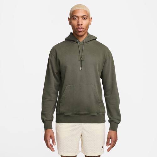 Jordan Mens Flight Wash Fleece Pullover - Olive/Olive Product Image