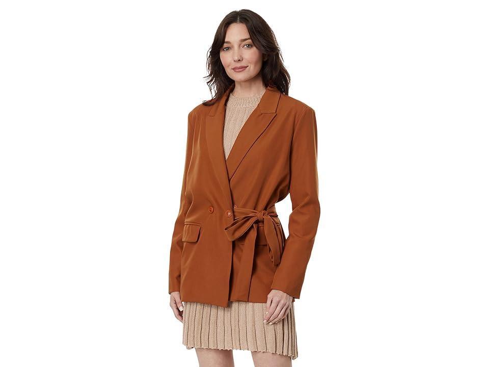 en saison Atlas Blazer (Terracotta) Women's Clothing Product Image