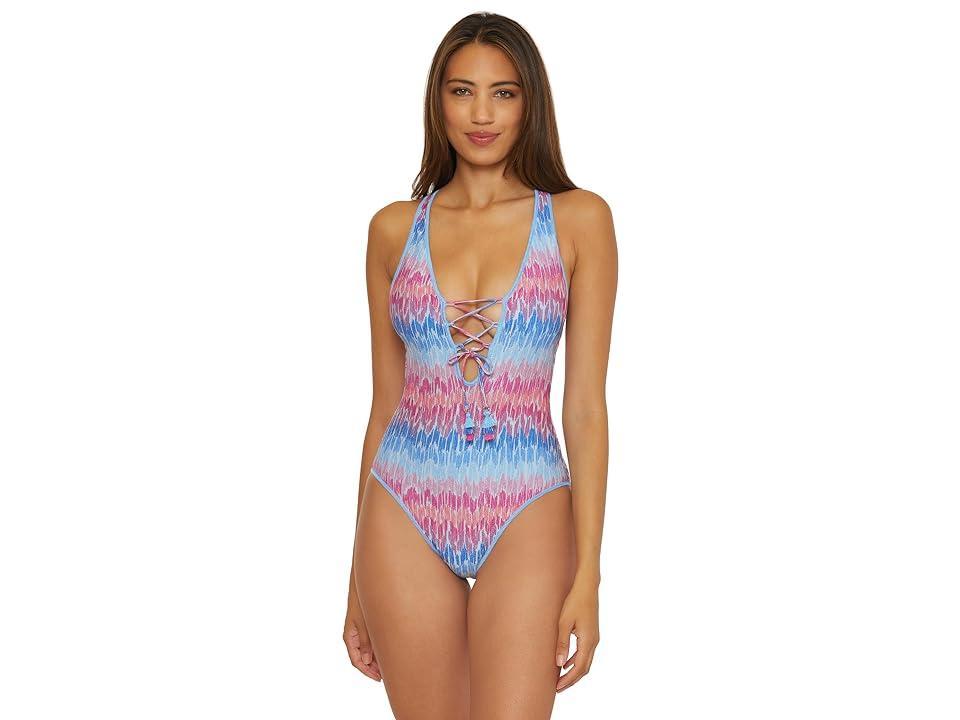 BECCA Joshua Tree Corset One Piece Women's Swimsuits One Piece Product Image