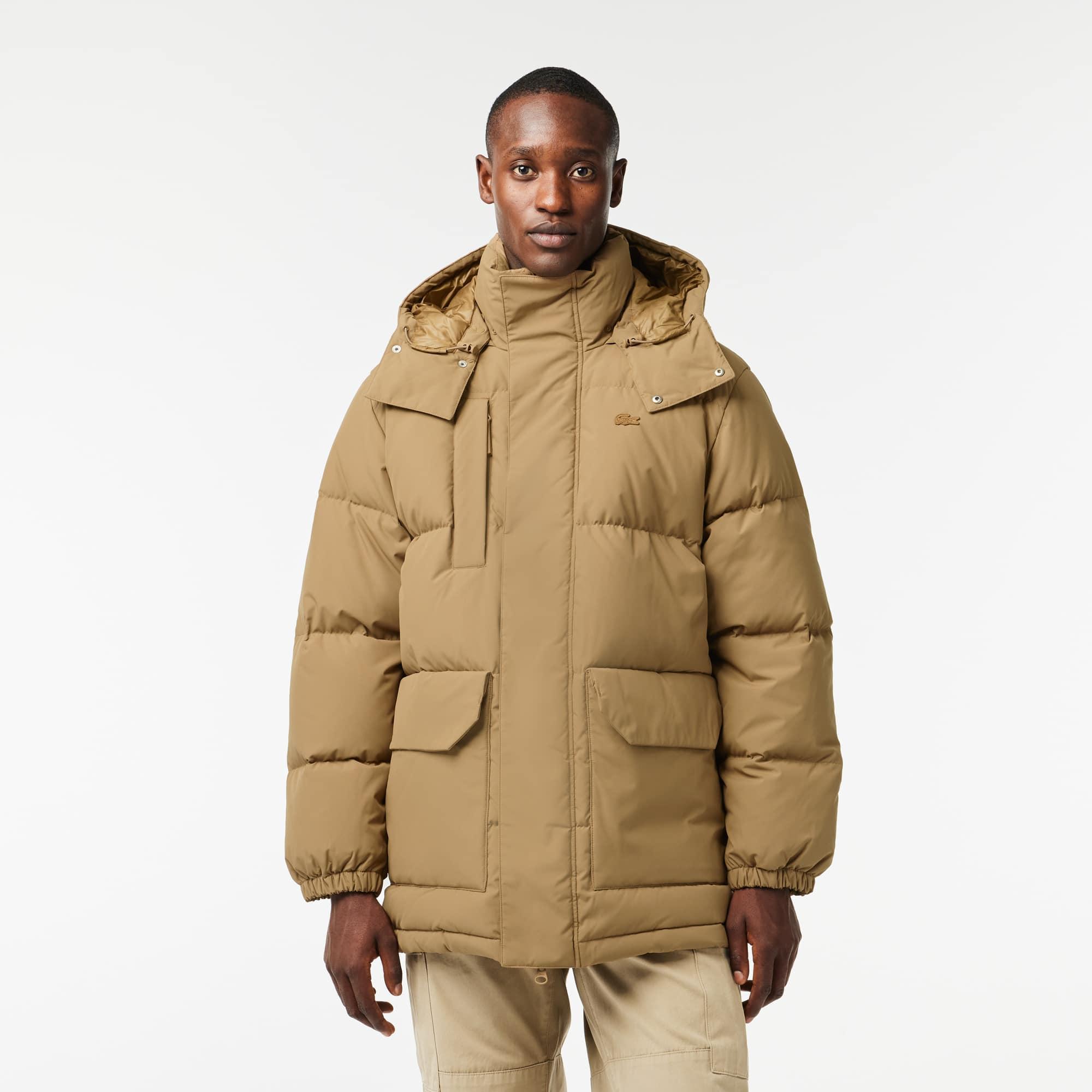 Men's Removable Hood Midi Puffer Jacket Product Image