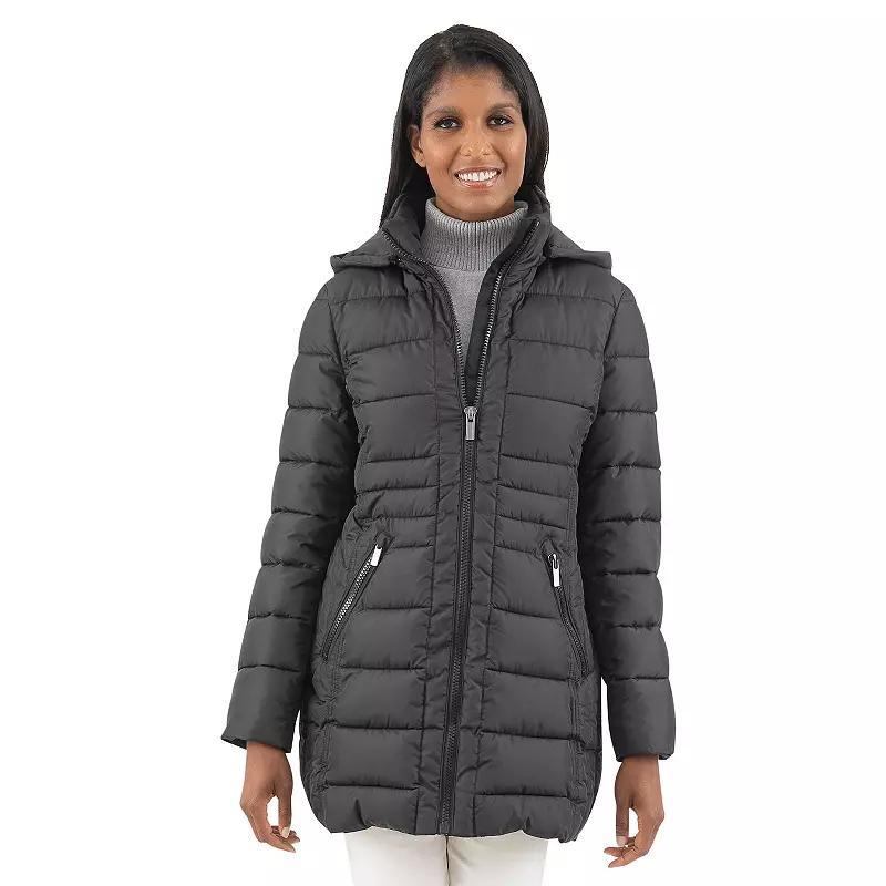 Womens Fleet Street Detachable Hooded Puffer Coat Product Image