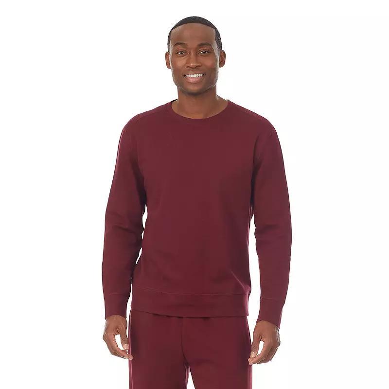 Mens Cuddl Duds Essentials Pajama Top Red Product Image