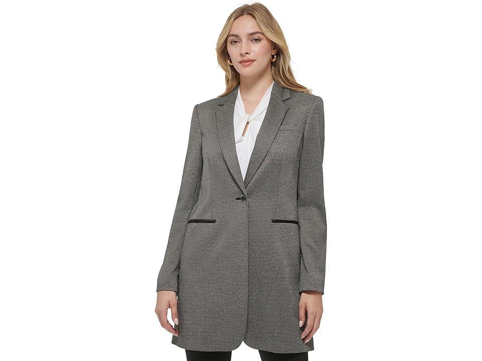 Tommy Hilfiger One-Button Topper (Black/Khaki) Women's Clothing product image