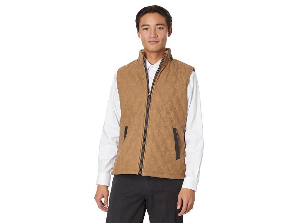 Johnston & Murphy Reversible Vest (Camel/Light ) Men's Clothing Product Image