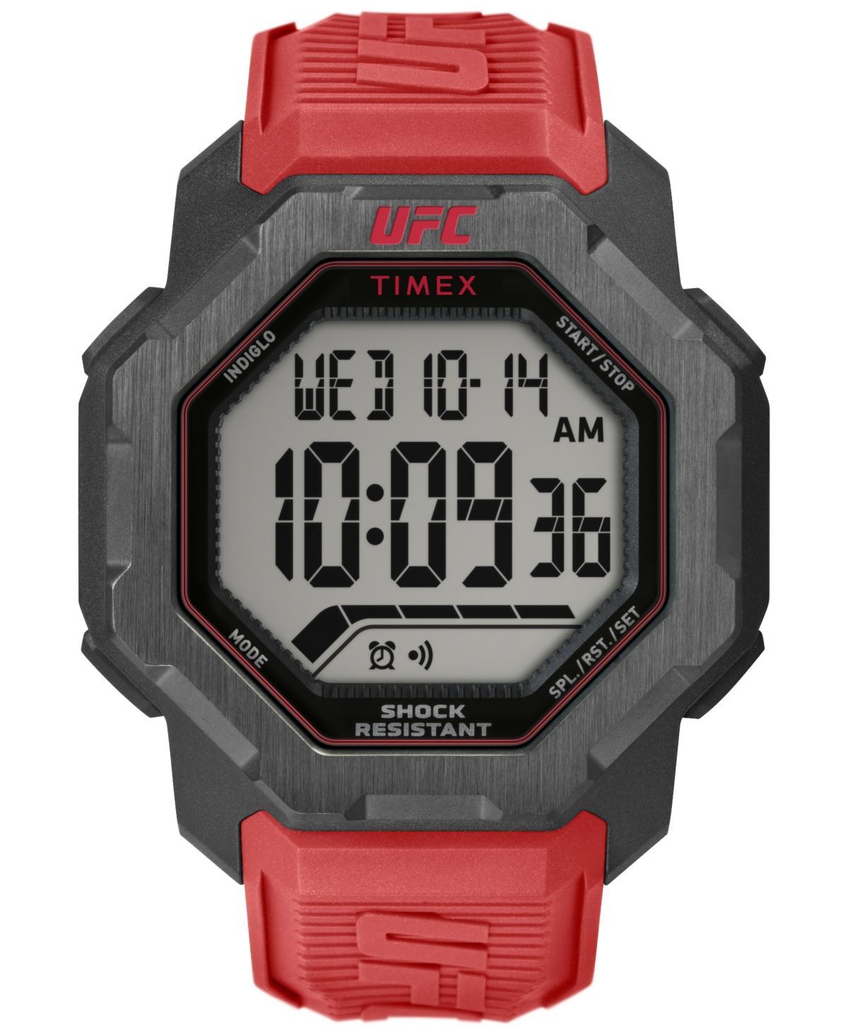 Timex Ufc Mens Knockout Digital Red Polyurethane Watch, 48mm Product Image