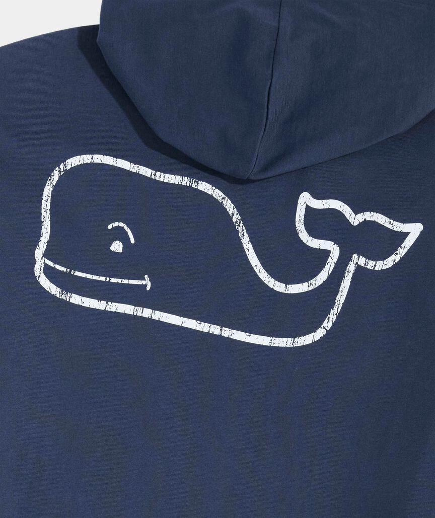 Vintage Whale Long-Sleeve Hoodie Tee Product Image