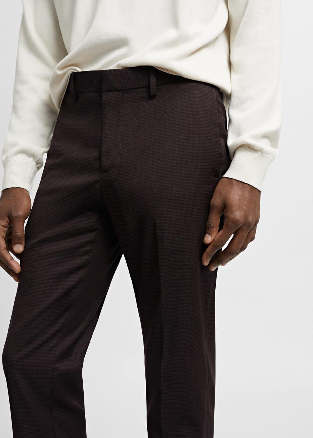 Mango Mens Stretch Fabric Super Slim-Fit Suit Pants Product Image