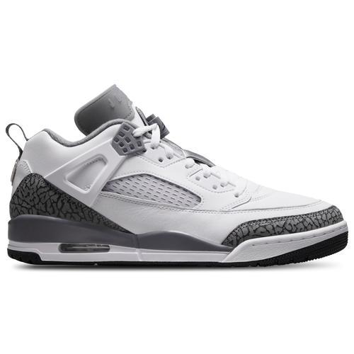 Jordan Mens Jordan Spizike Low - Mens Basketball Shoes White/Cool Grey/Anthracite Product Image