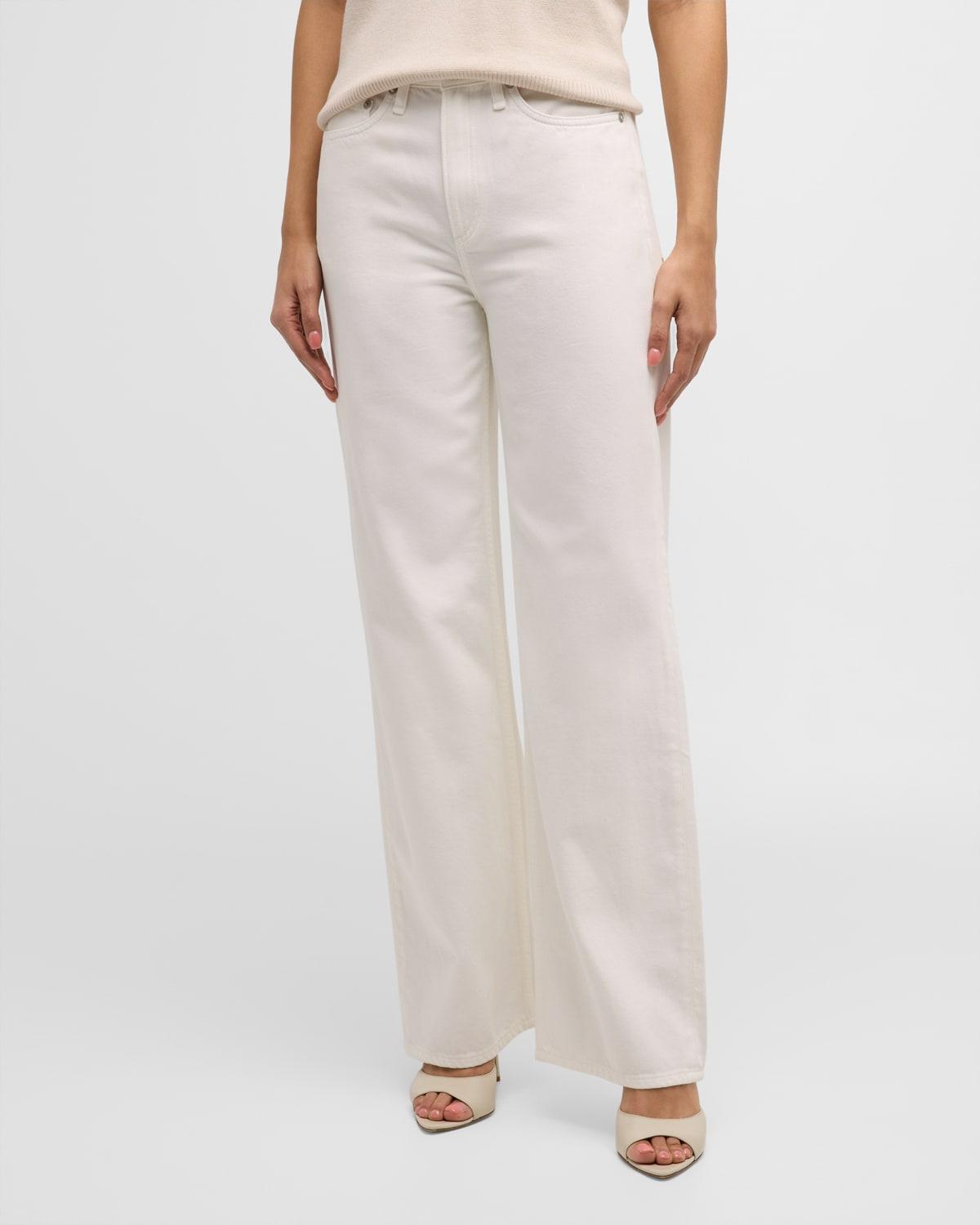 rag & bone Featherweight Logan Mid Rise Wide Leg Jeans Product Image