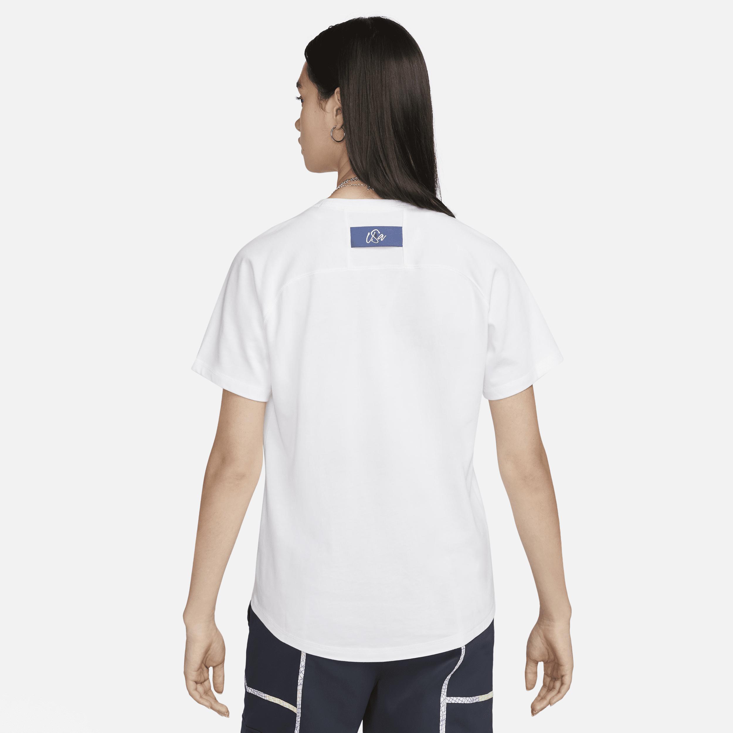 Womens Nike White Usmnt Travel T-shirt Product Image