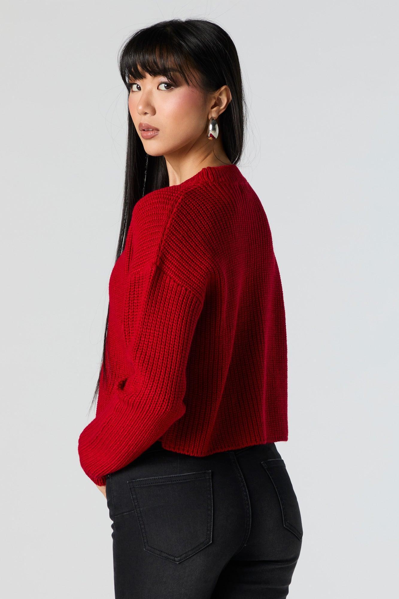 Solid Knit Sweater Female Product Image