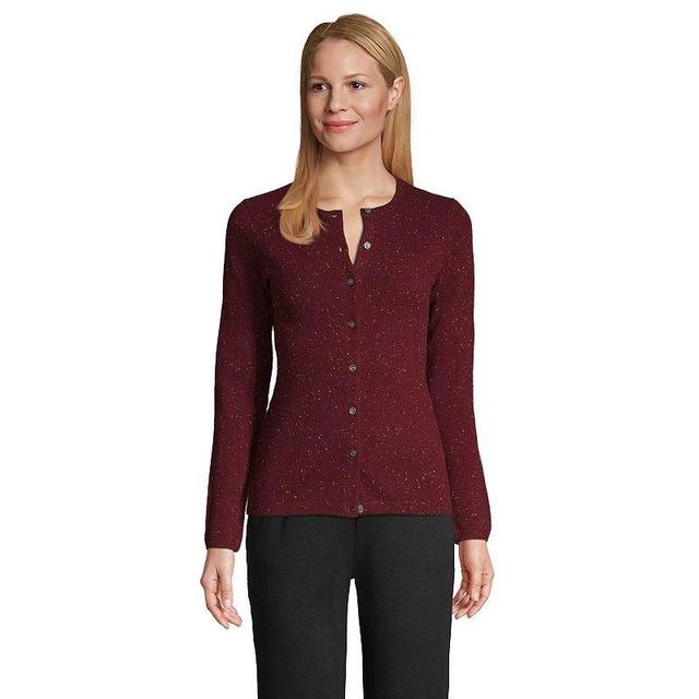 Womens Lands End Classic Cashmere Cardigan Sweater Product Image