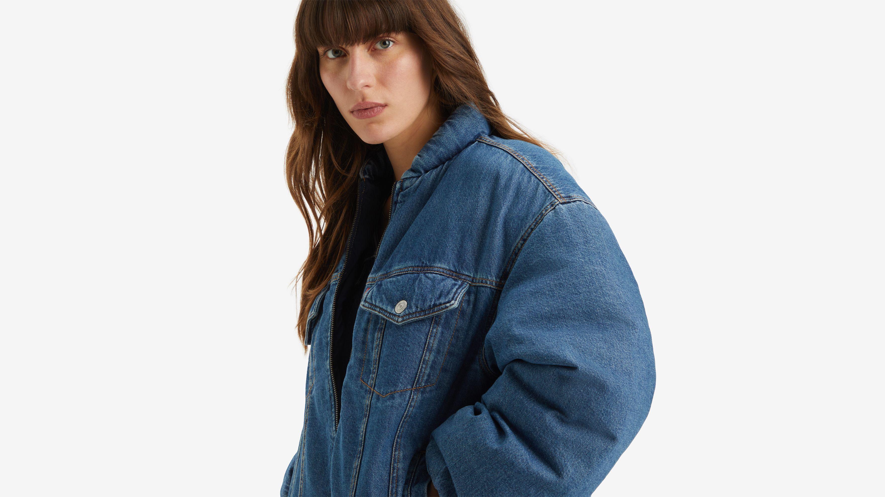 '90s Padded Trucker Jacket Product Image