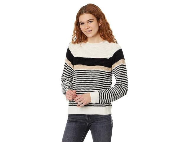 Sanctuary Summit Sweater (White Sand Stripe) Women's Clothing Product Image