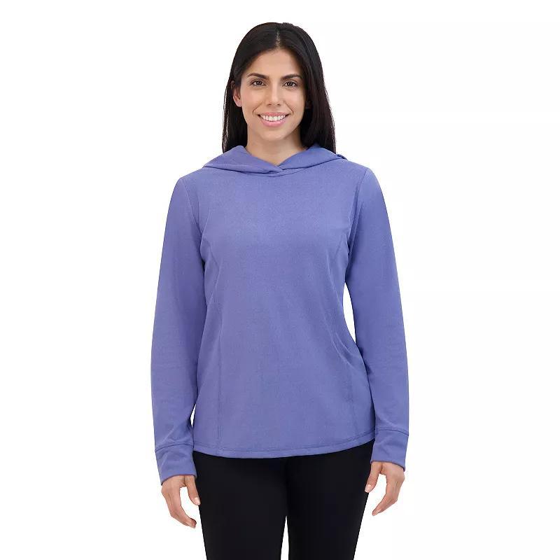 Womens ZeroXposur York Ribbed Velour Pullover Hoodie Iris Blue Product Image