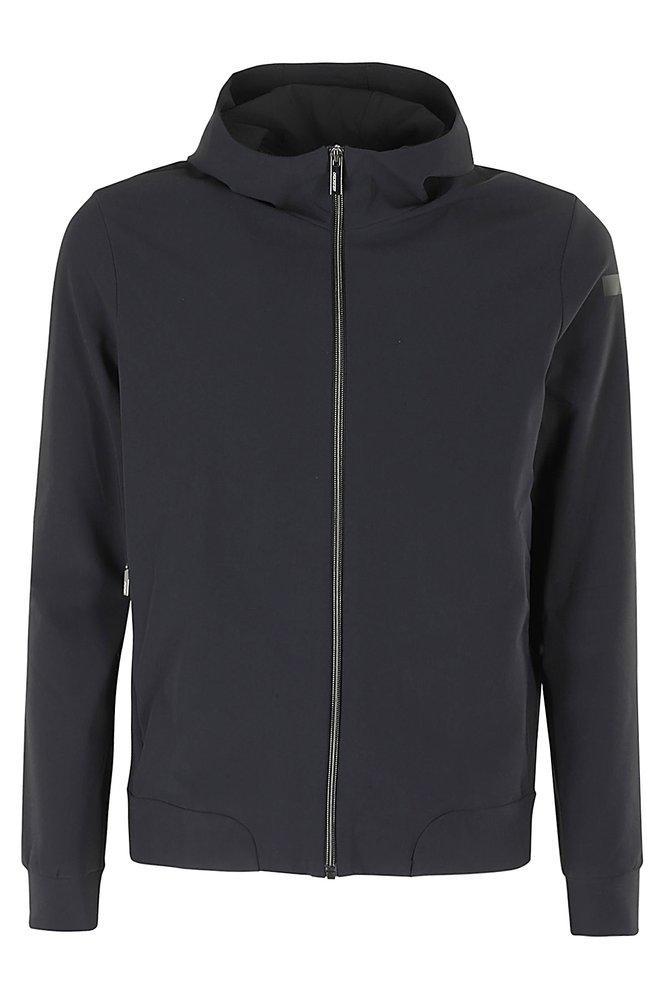 HUGO BOSS Skiles Textured Zip Up Jacket In Dark Blue Product Image