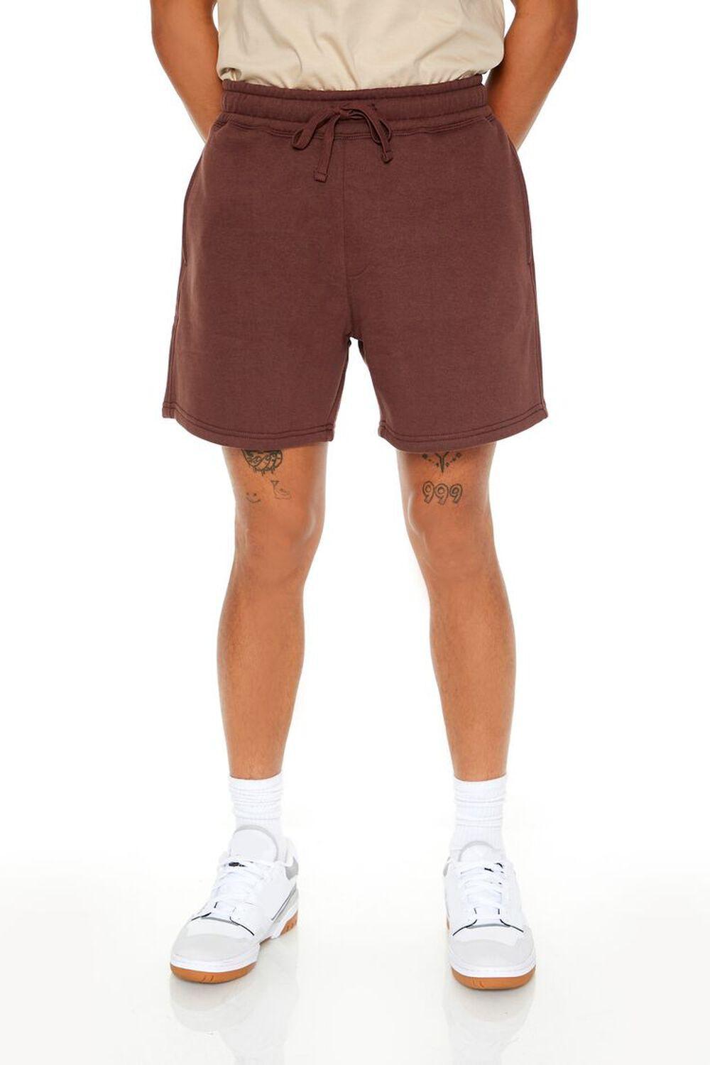 Drawstring Cotton-Blend Shorts | Forever 21 Product Image