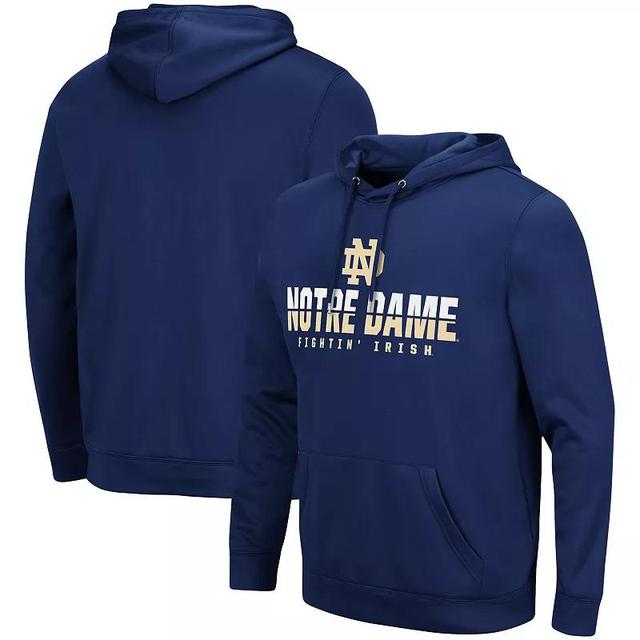 Mens Colosseum Notre Dame Fighting Irish Lantern Pullover Hoodie Blue Product Image