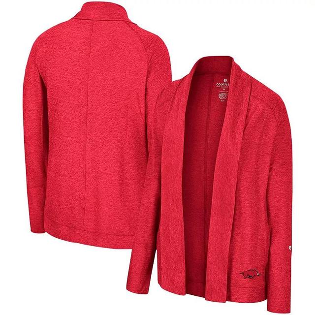 Womens Colosseum Cardinal Arkansas Razorbacks Morningside Cardigan Sweater Product Image