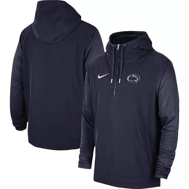 NIKE Men's  Black Iowa Hawkeyes 2023 Coach Half-zip Hooded Jacket Product Image