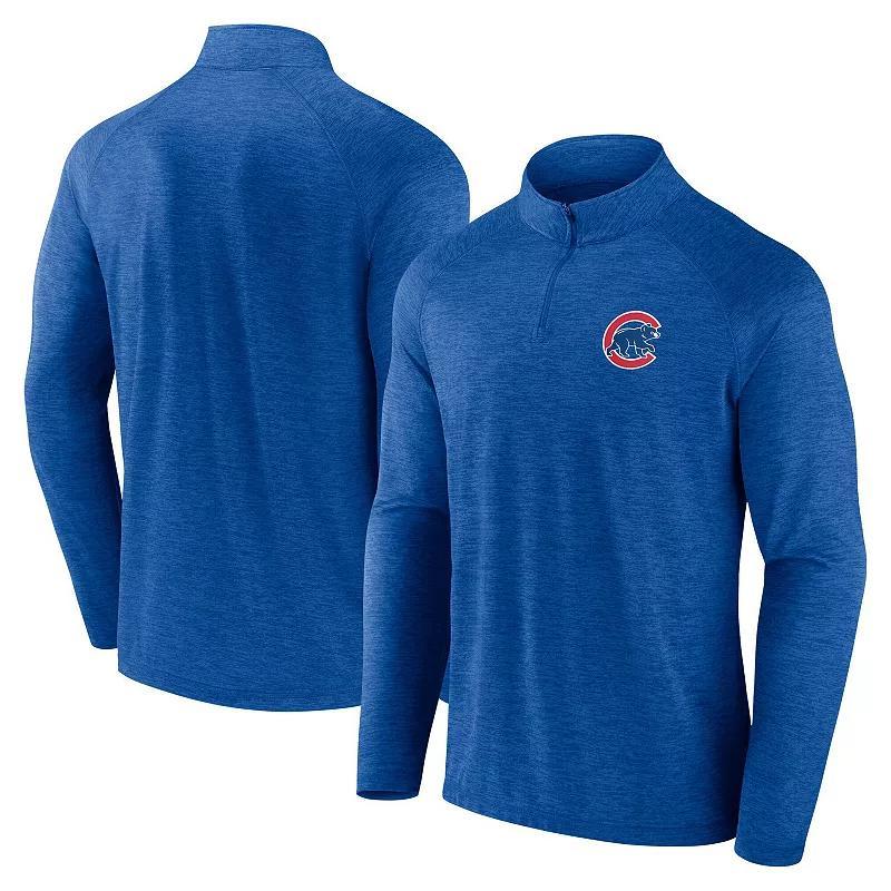 Mens Fanatics Royal Chicago Cubs Head-to-Head Raglan Quarter-Zip Jacket Product Image