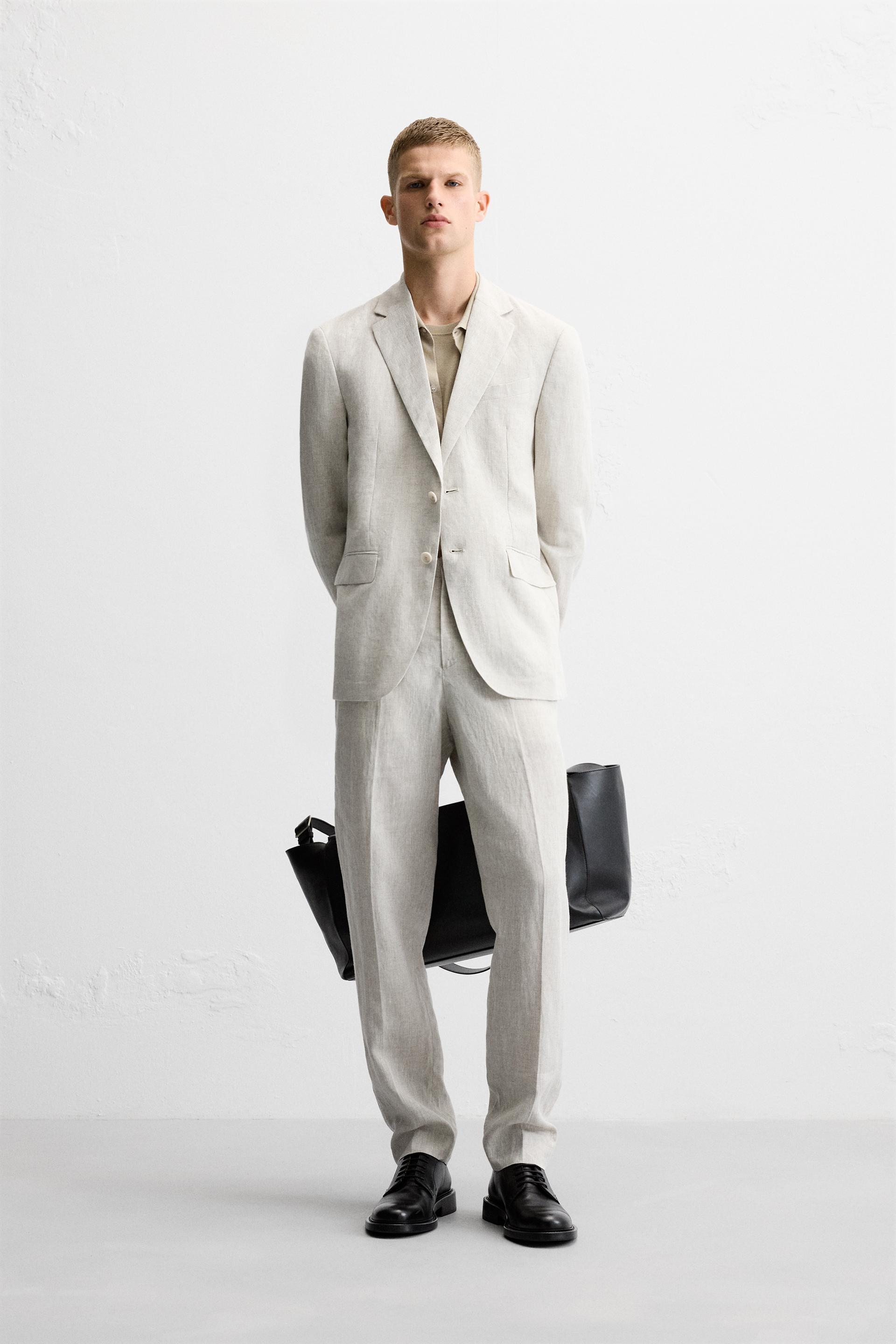 SUIT JACKET IN 100% LINEN Product Image